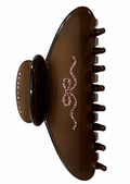 Bedazzled Brown Pink Bow